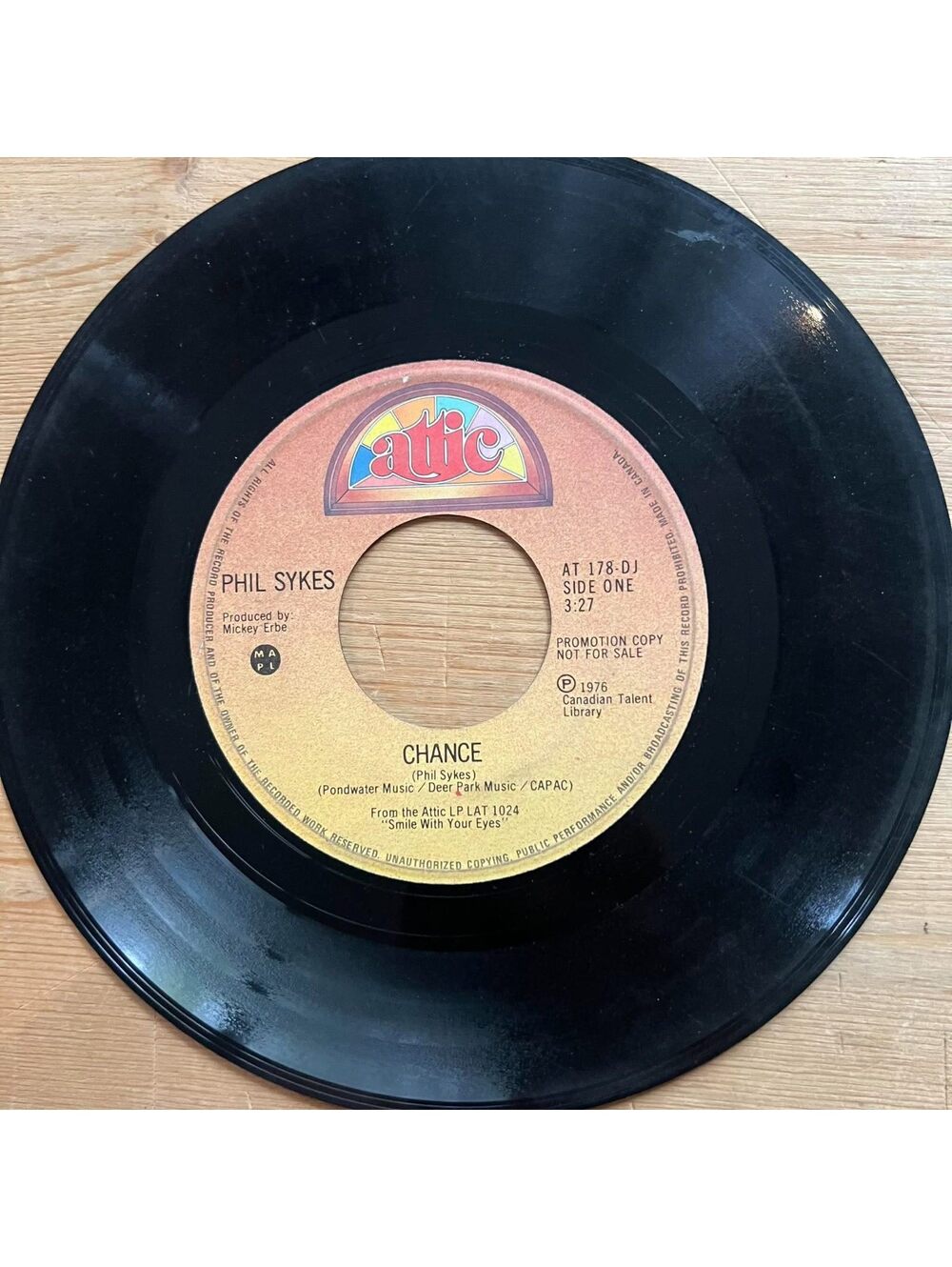 Phil Sykes - Chance 45rpm VG+ R18